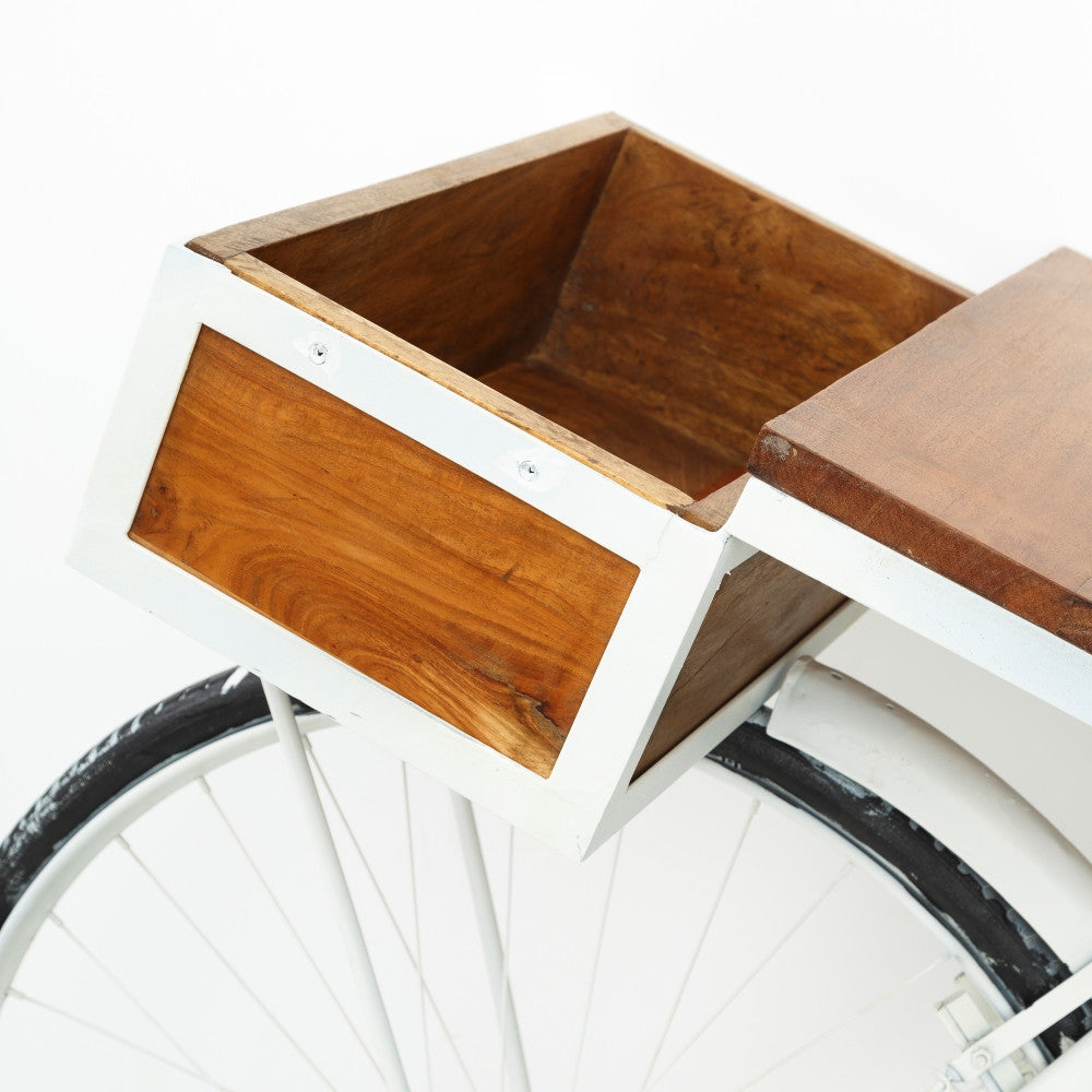 Consolle vintage con ruote