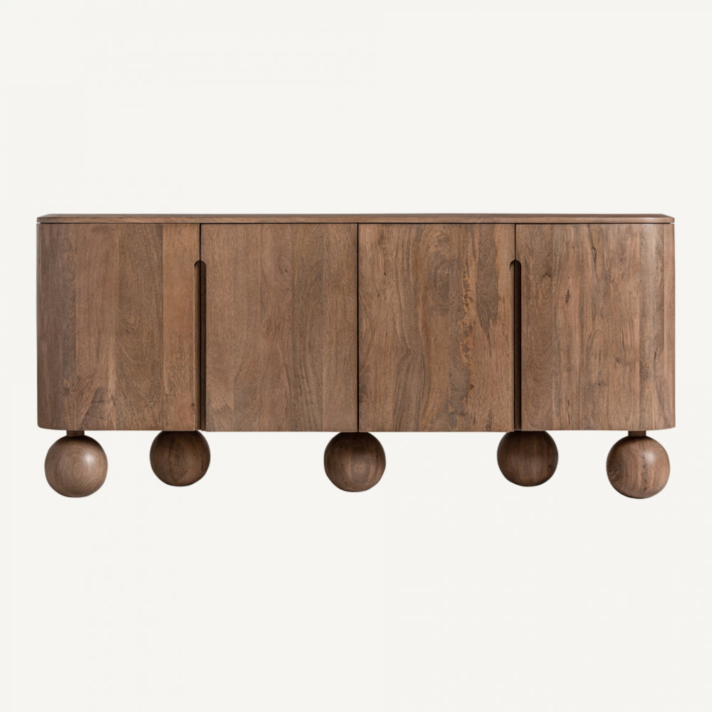 Credenza buffet art decò living legno mango