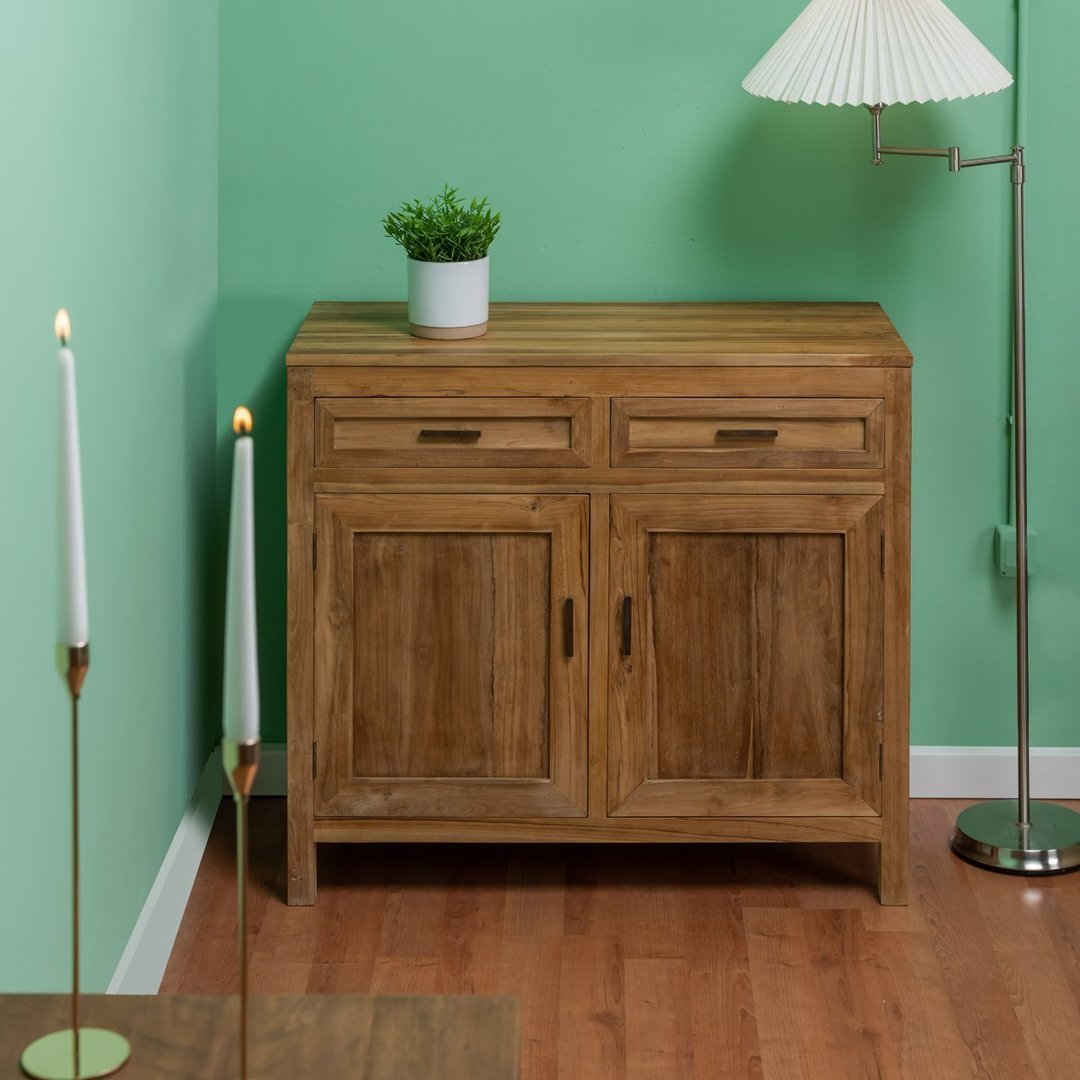 Credenza legno teak country chic