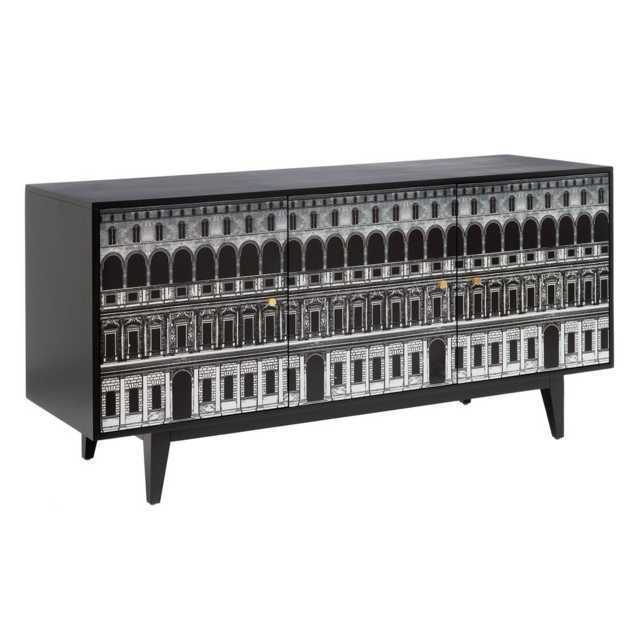 Credenza nera bianca chic