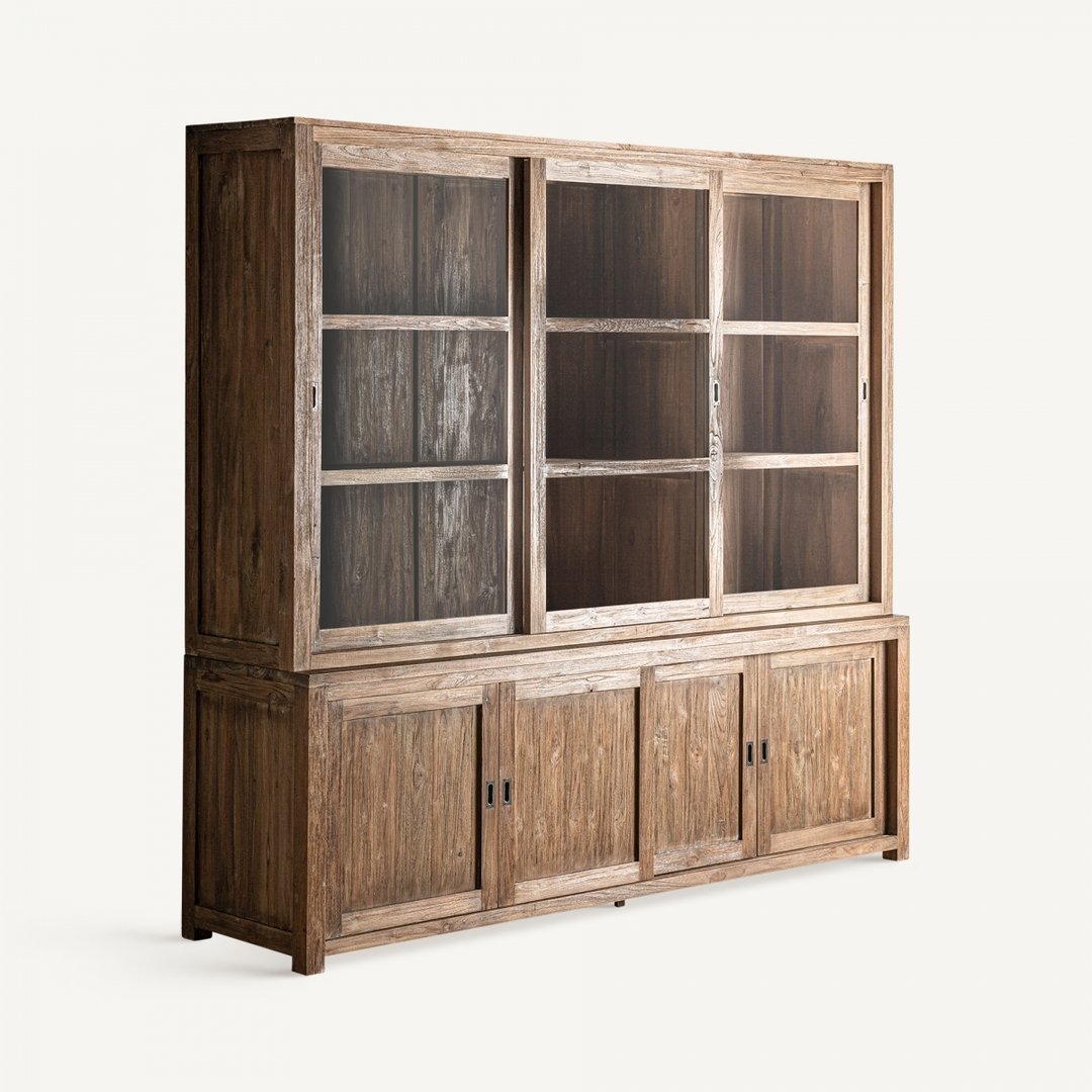 Libreria vetrina country chic