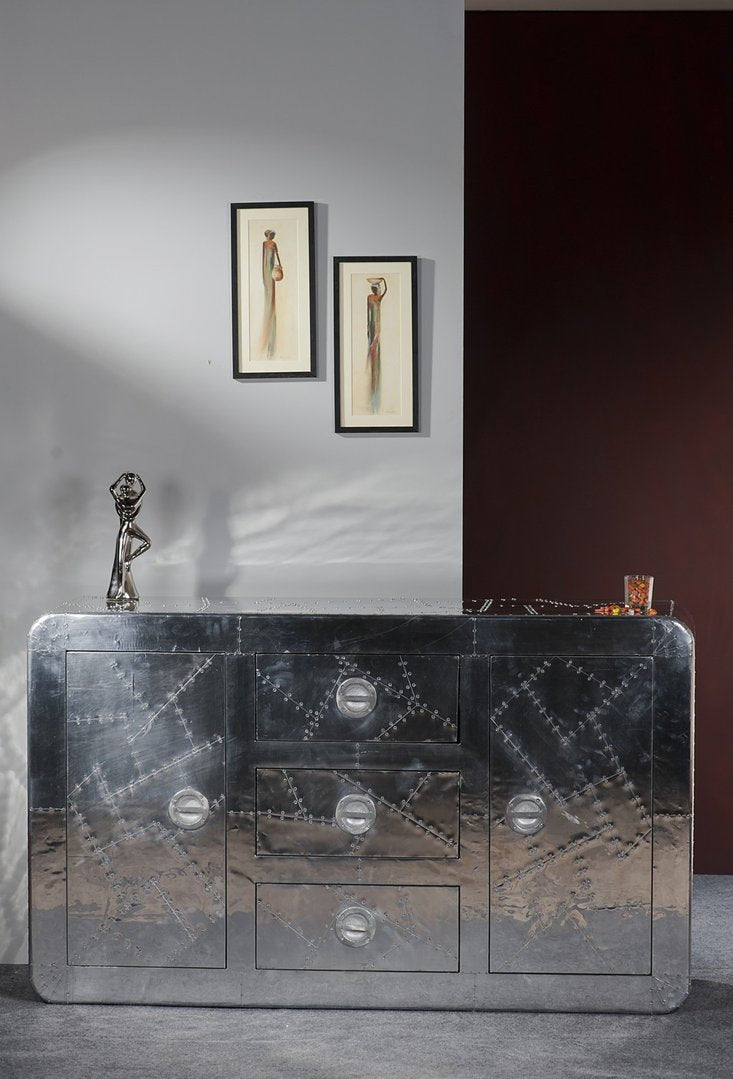 Credenza vintage alluminio