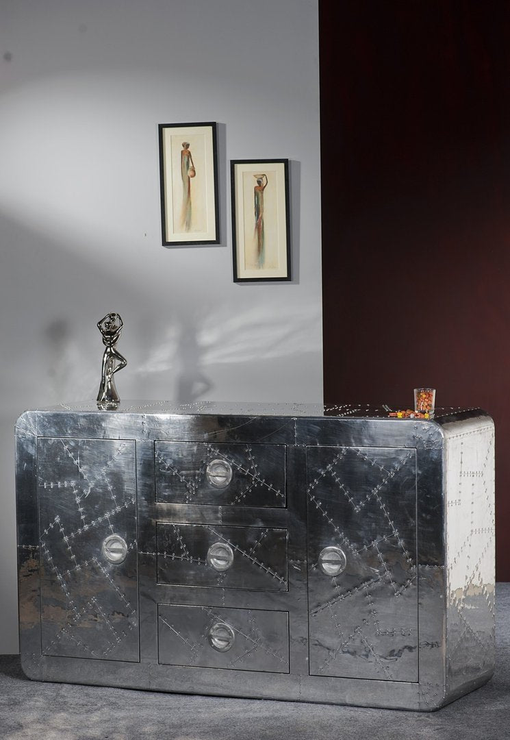 Credenza vintage alluminio