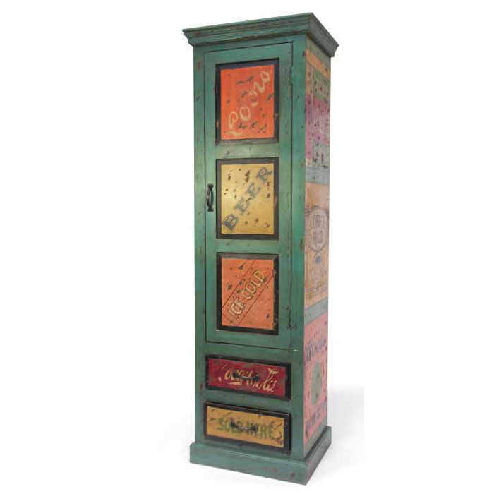 Armadietto vintage dipinto