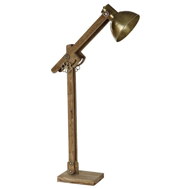 Piantana industrial legno metallo