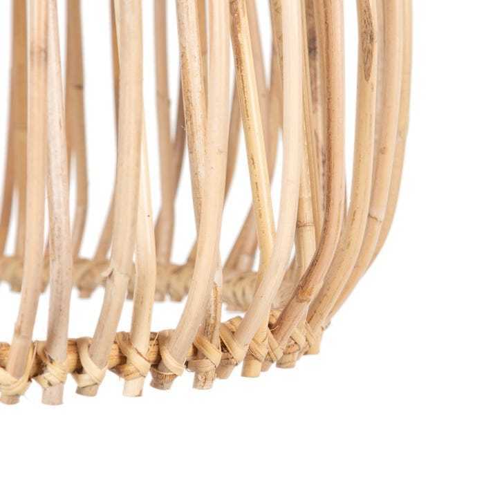 Lampadario rattan naturale