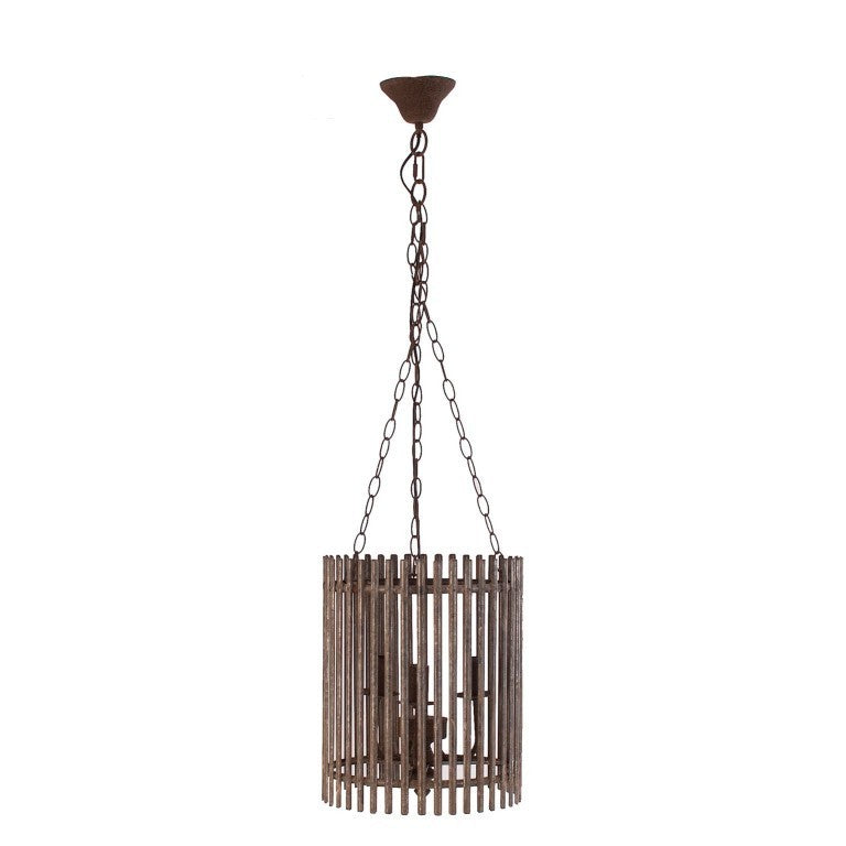 Lampadario anticato stile industrial