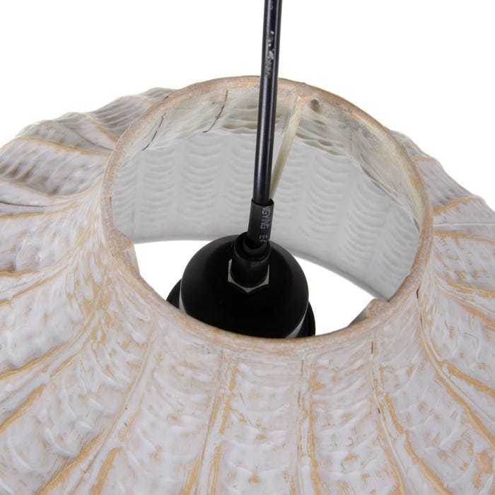Lampada da soffitto bianca anticata