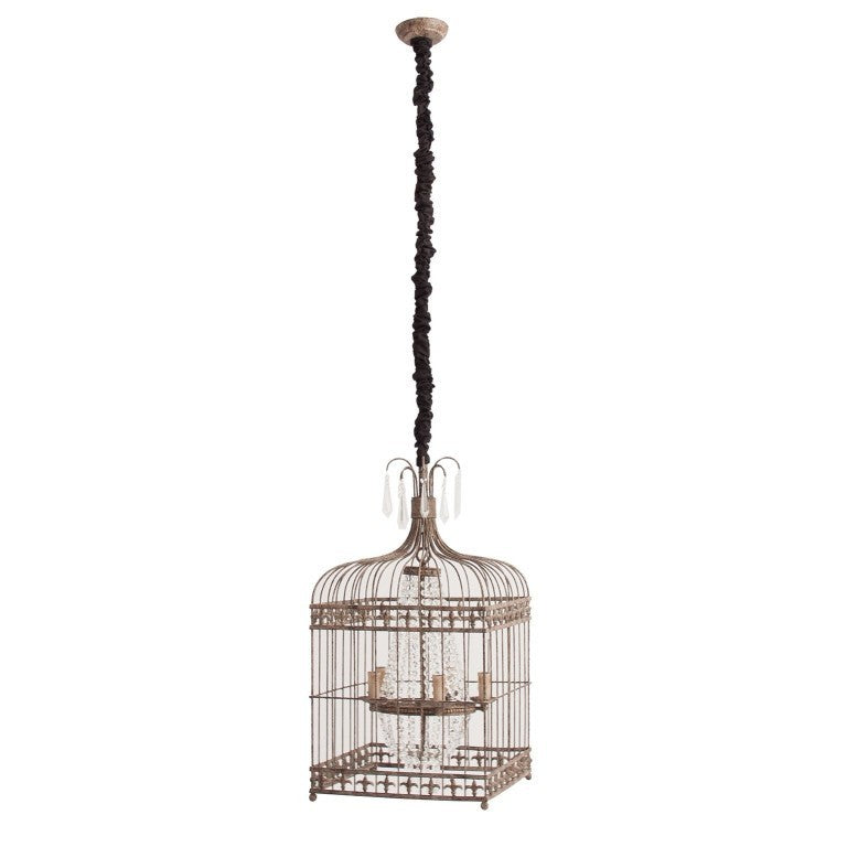 Lampadario provenzale anticato