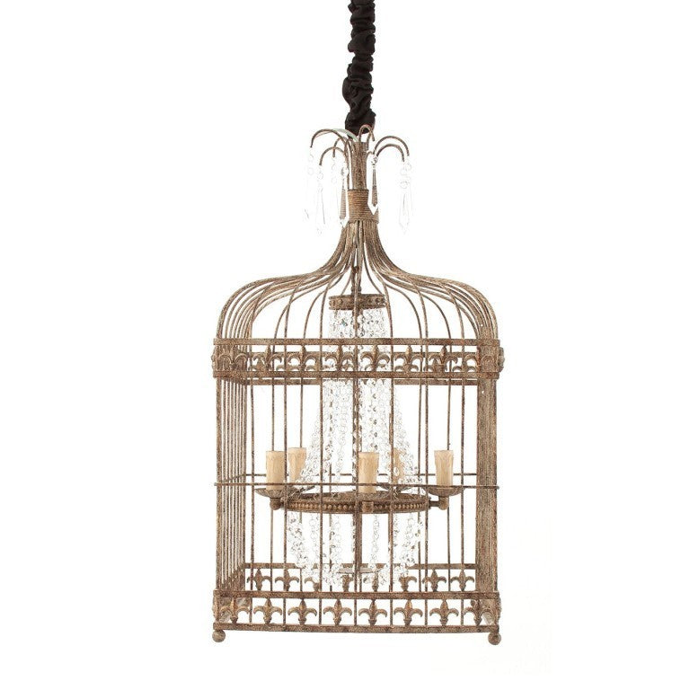 Lampadario provenzale anticato