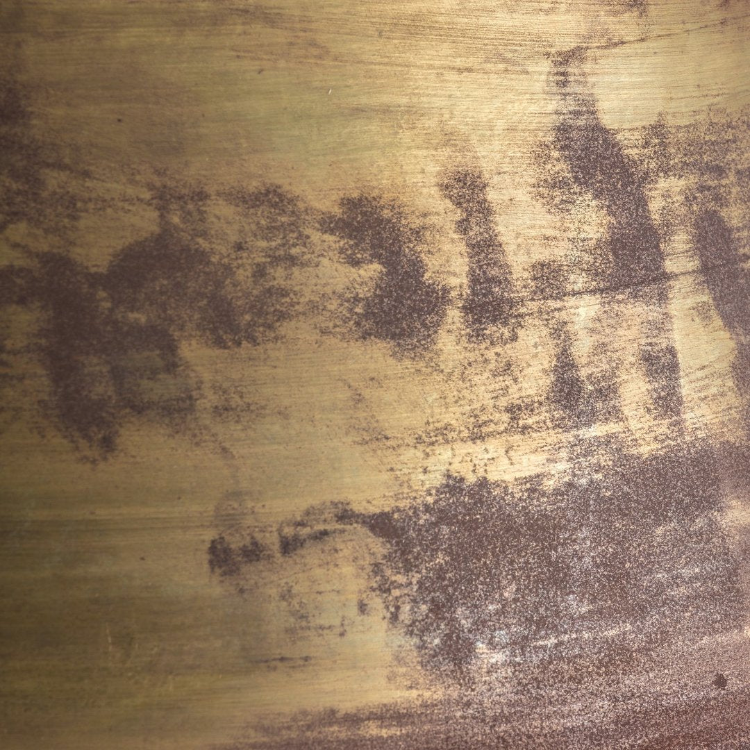 Lampadario industrial dorato