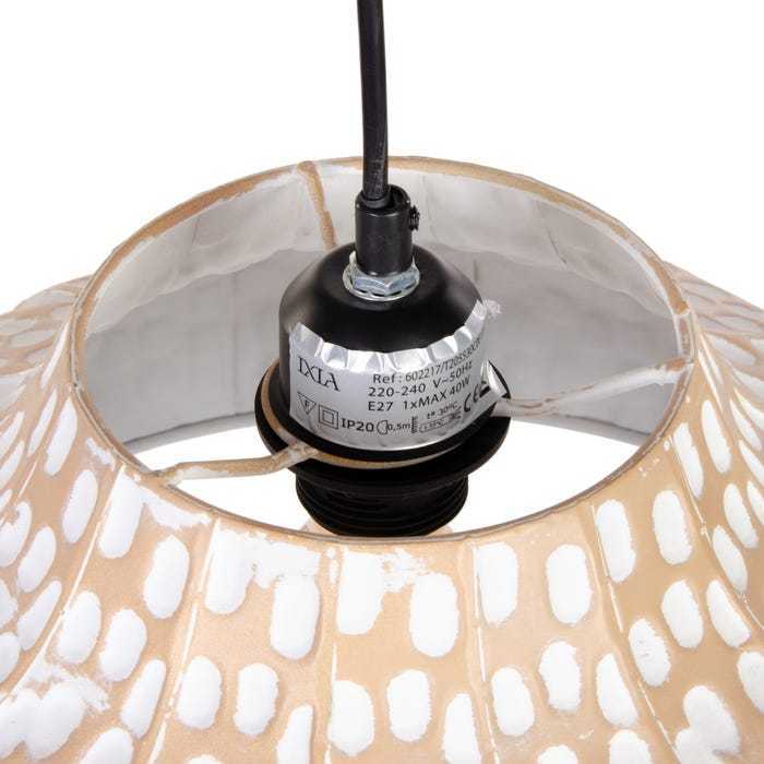Lampadario boho chic metallo