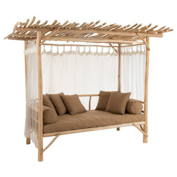 Letto a baldacchino naturale