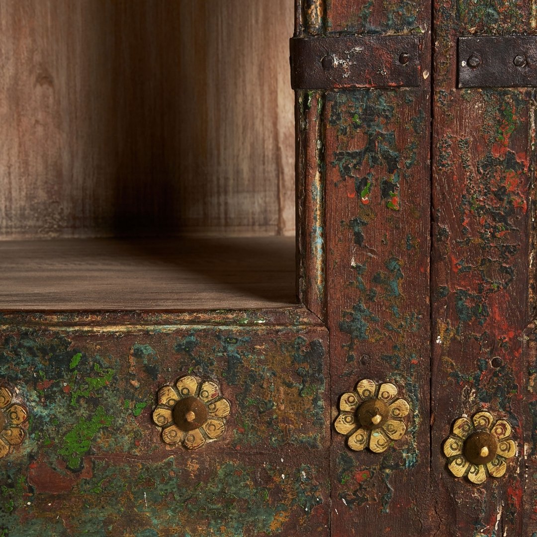 Libreria orientale teak anticato