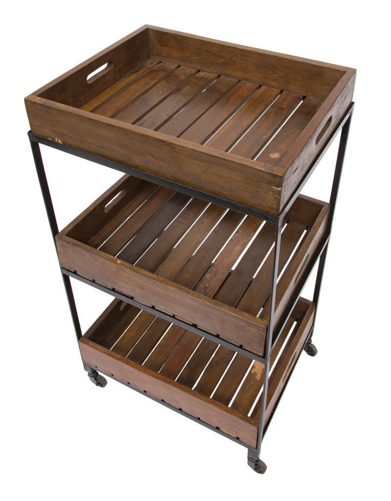 Carrello vintage contenitore