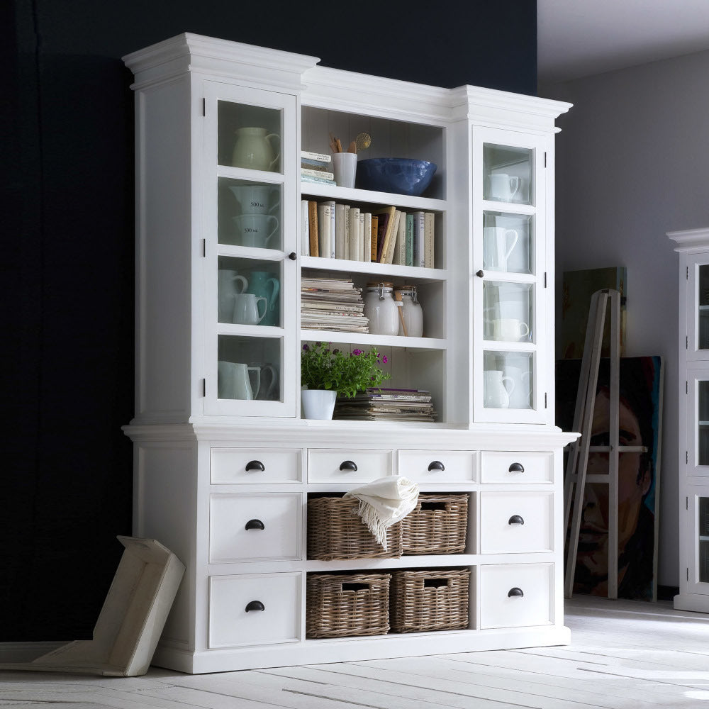 Libreria credenza con cestini provenzale