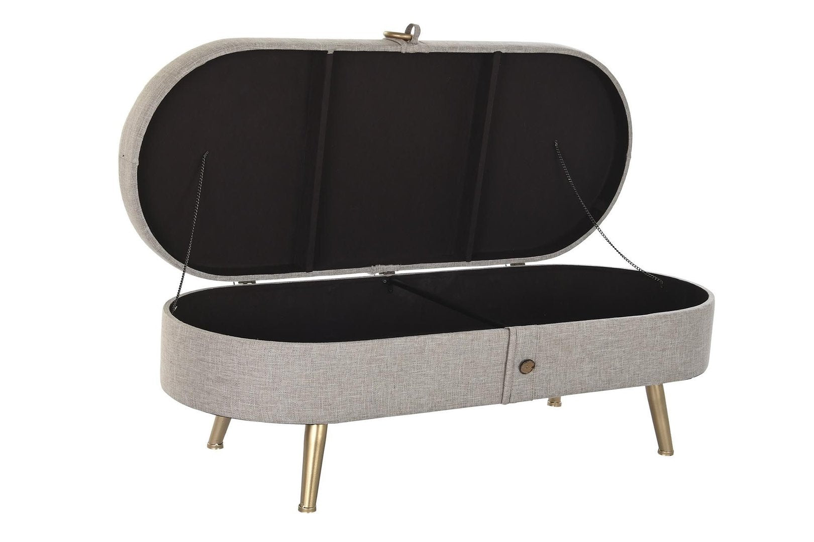 Panca contenitore vintage grigia