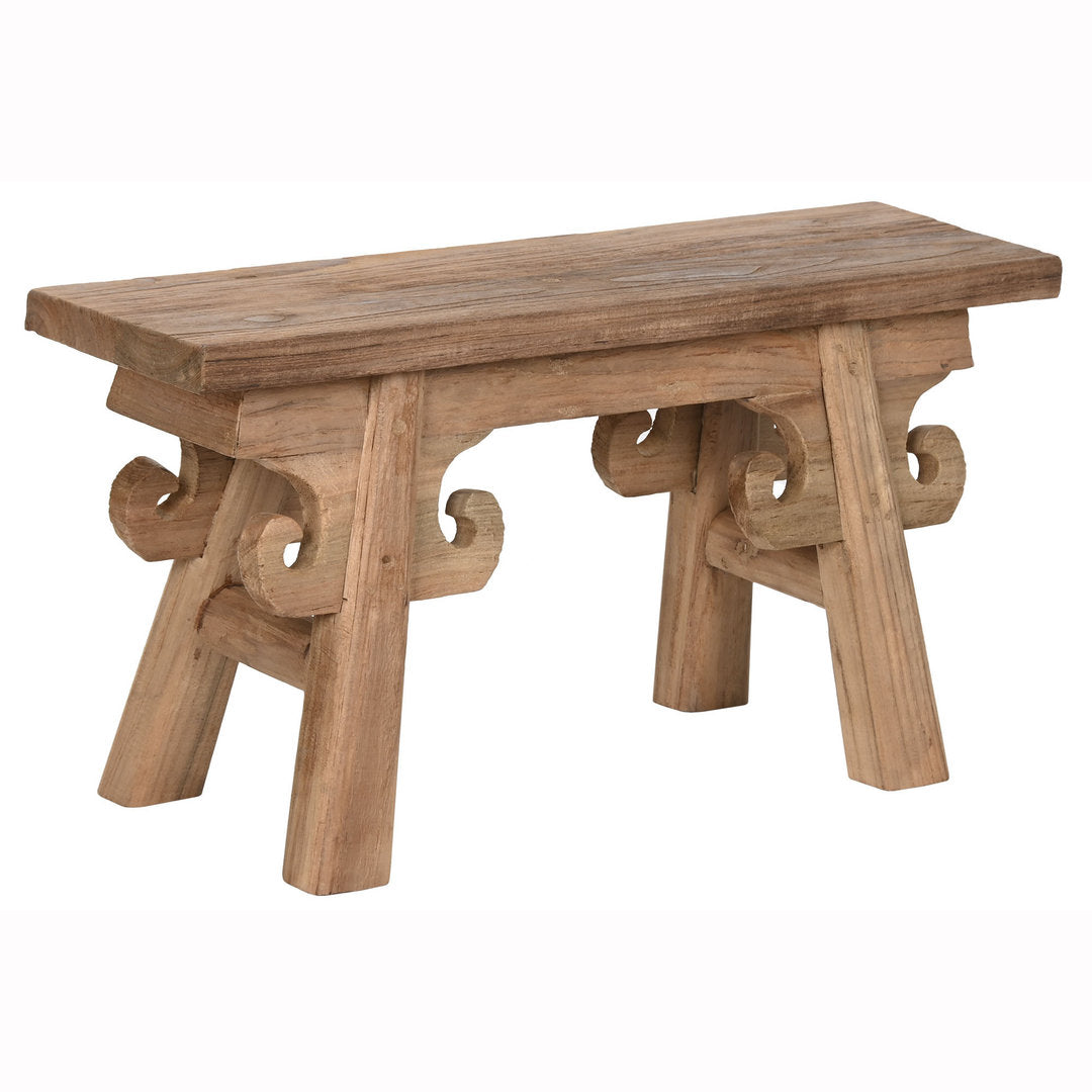 Panca etnica in teak tavolino