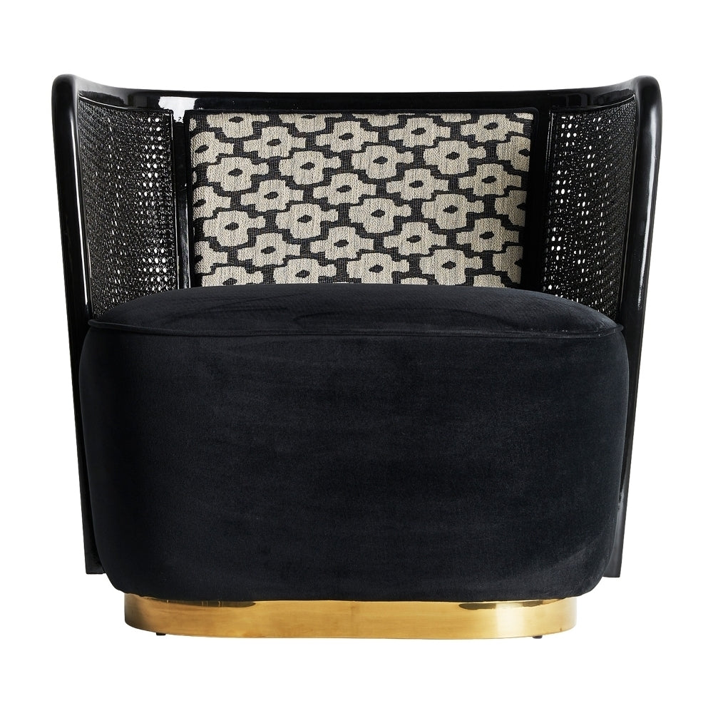 Poltrona chic design nera