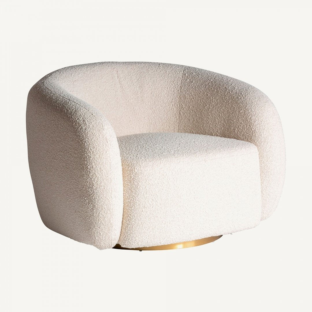 Poltrona cotone bouclè vintage