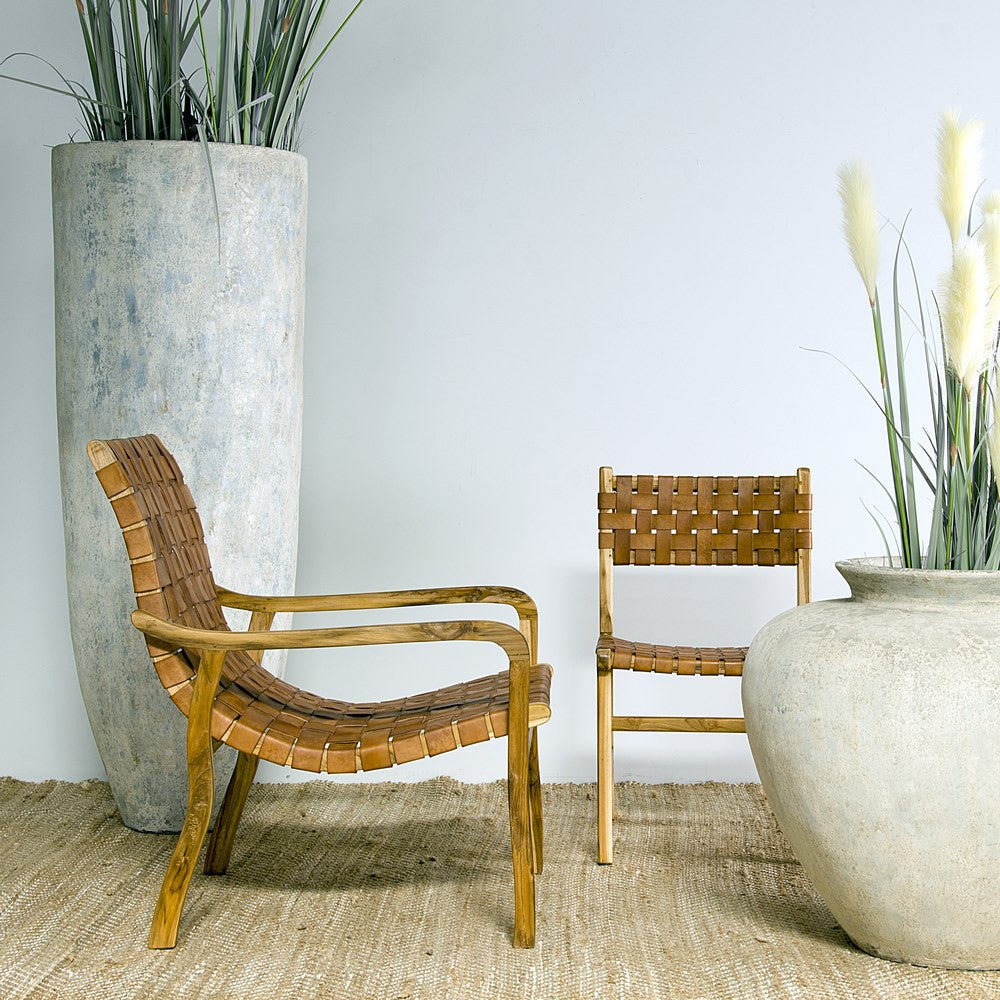 Poltrona etnica in teak