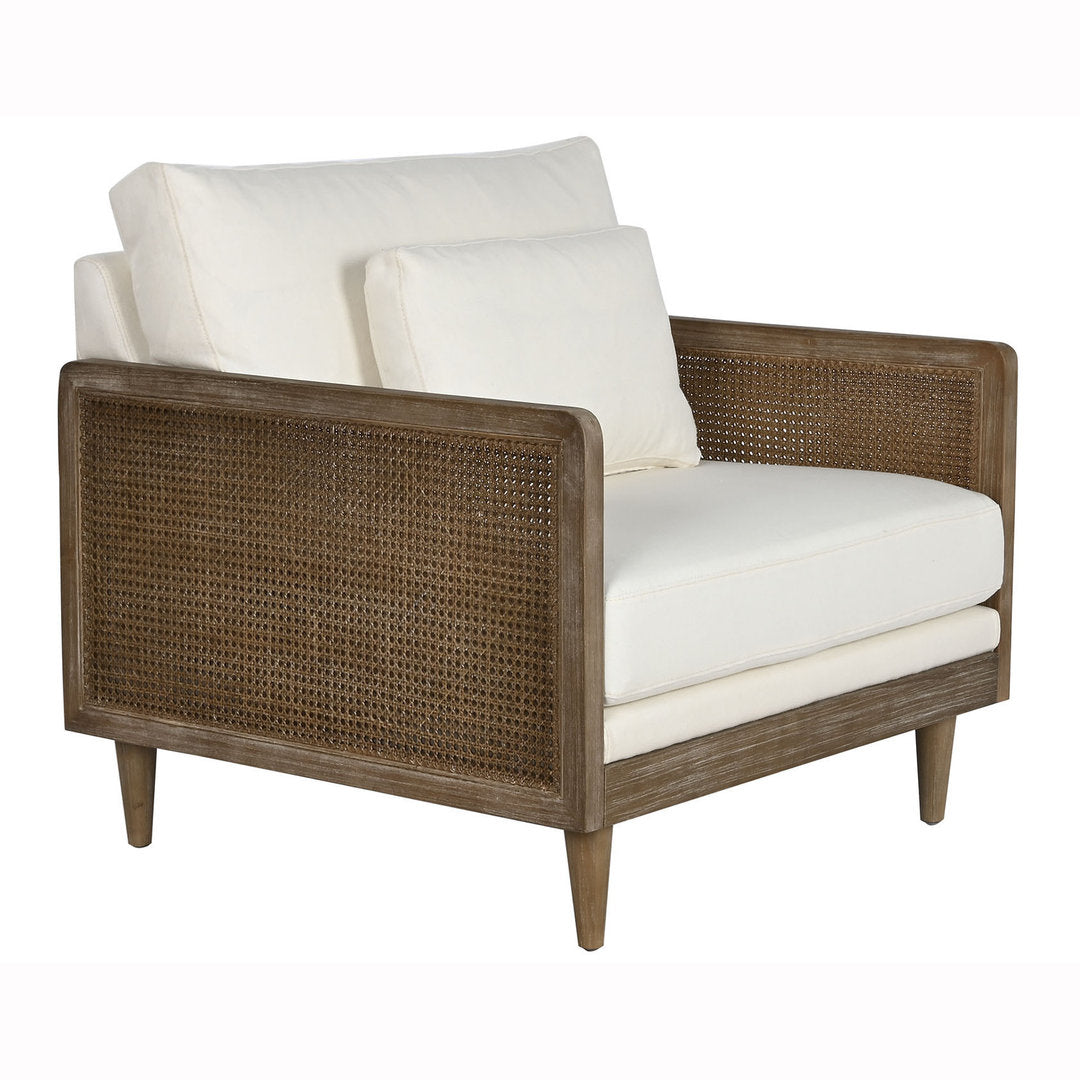 Poltrona coloniale legno decapato