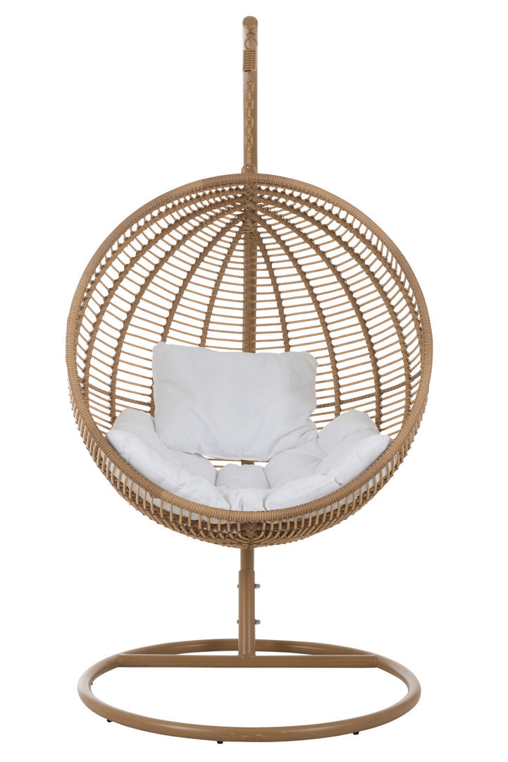 Poltrona sospesa da giardino naturale