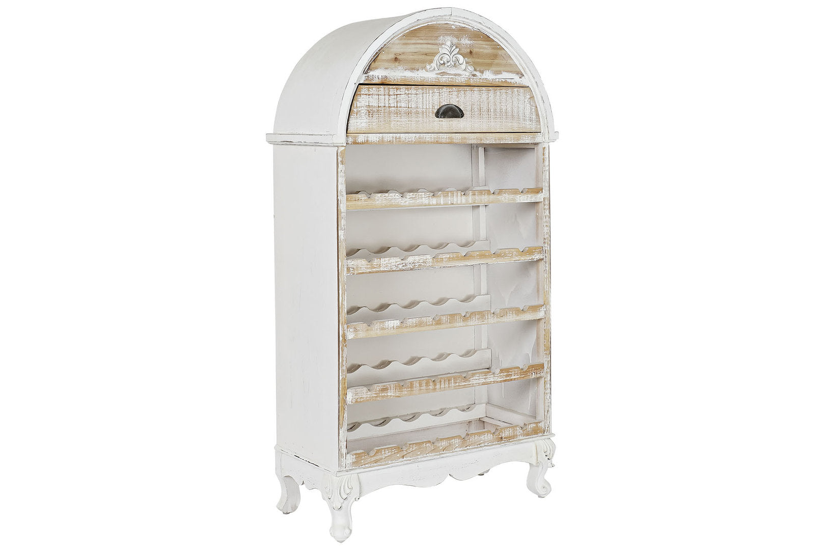 Portabottiglie provenzale bianco shabby