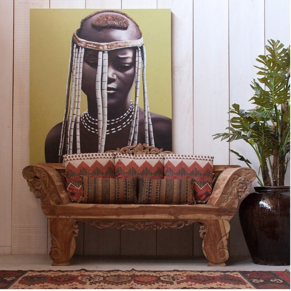 Quadro etnico dipinto a mano