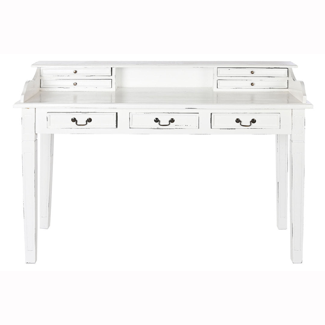 Scrivania legno bianca shabby chic