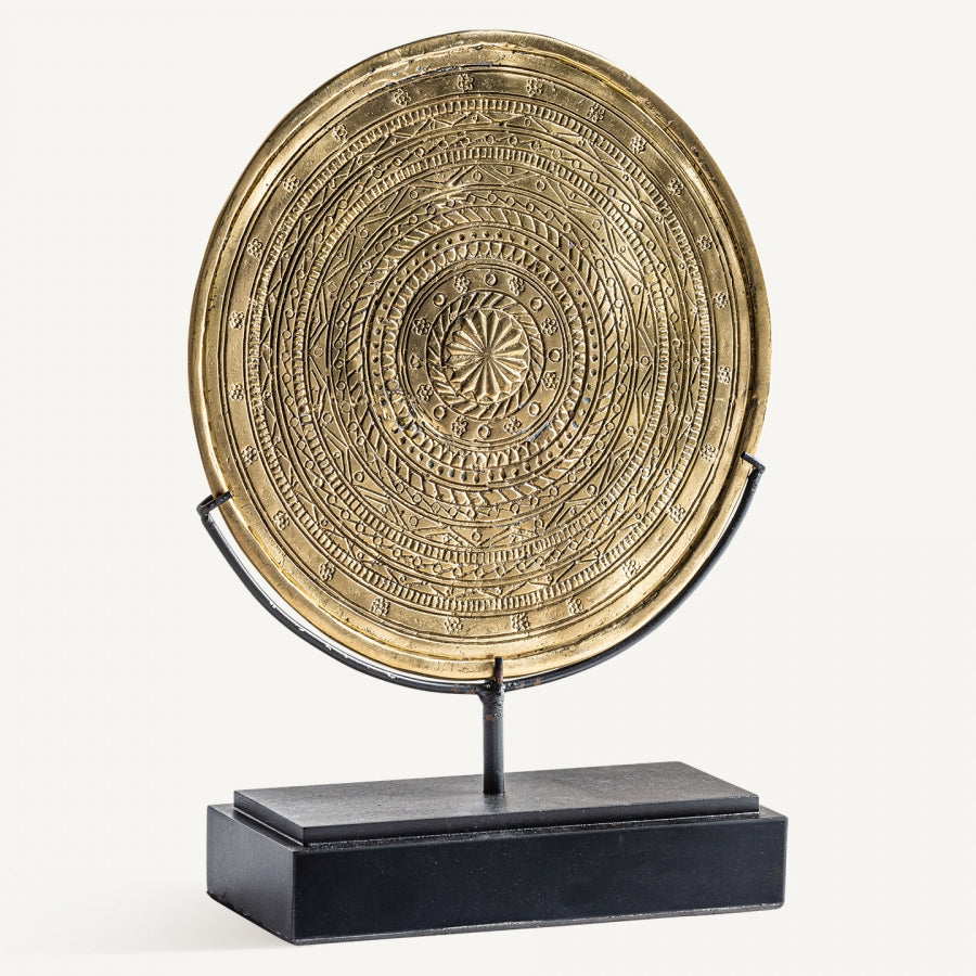 Scultura cerchio bronzo design