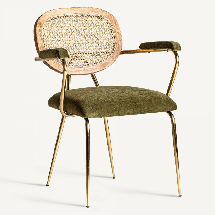 Sedia vintage chic verde