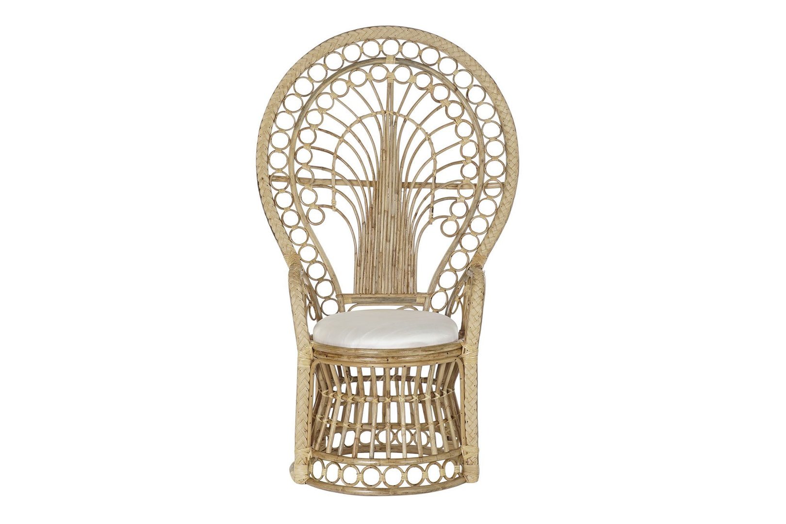 Sedia orientale rattan naturale