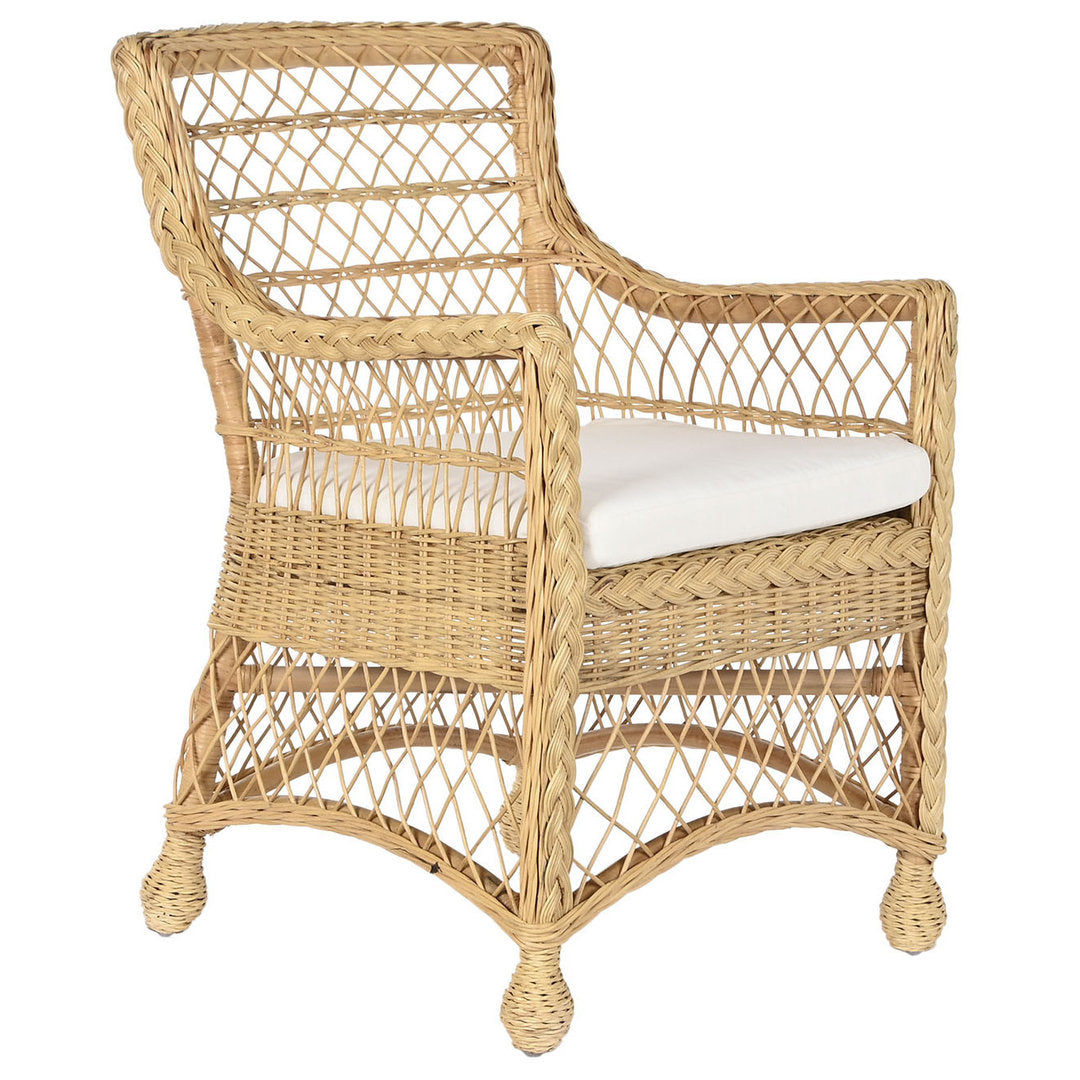 Poltroncina bohémien rattan