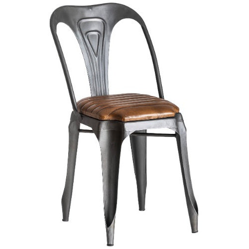 Sedia vintage in pelle