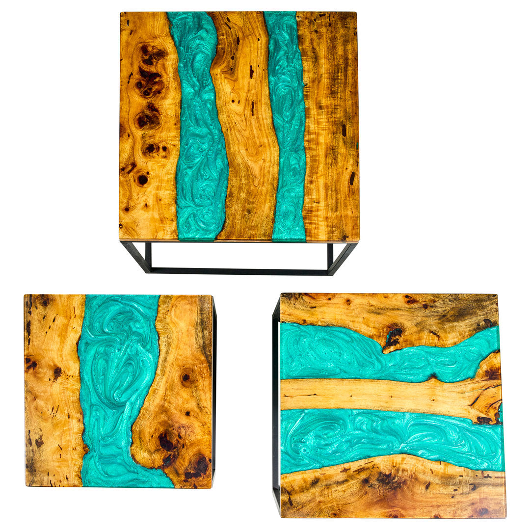 Tavolini industrial inserti resina