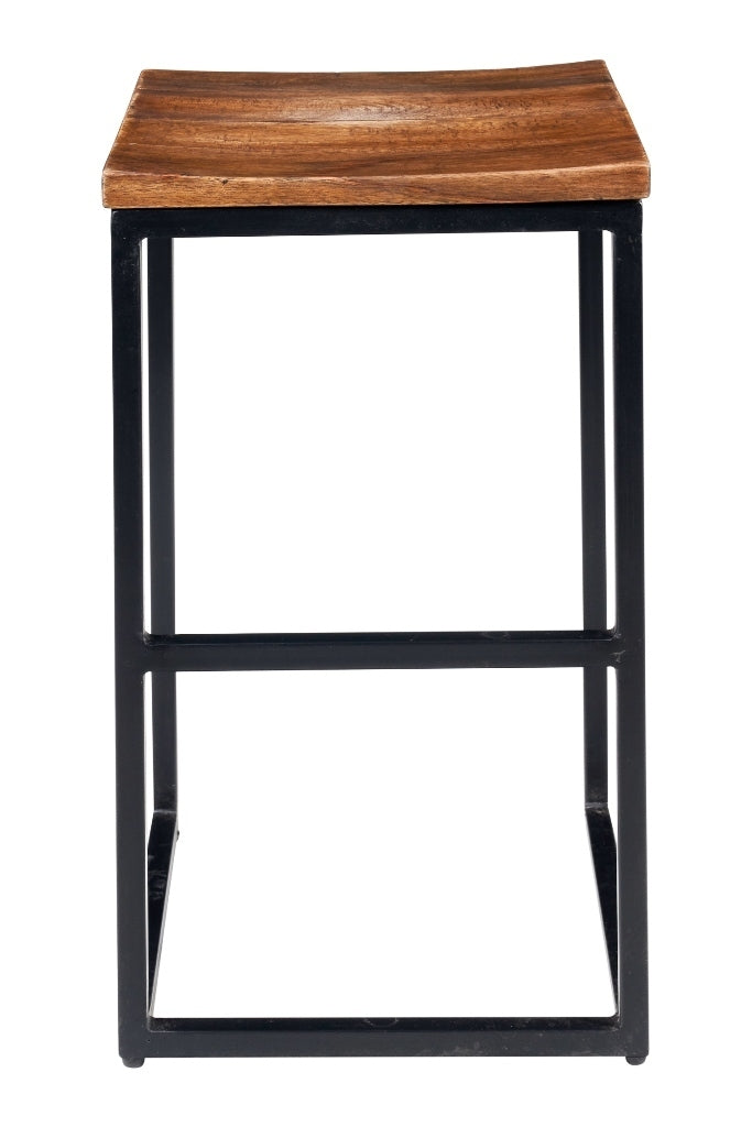 Sgabello industrial con poggiapiedi