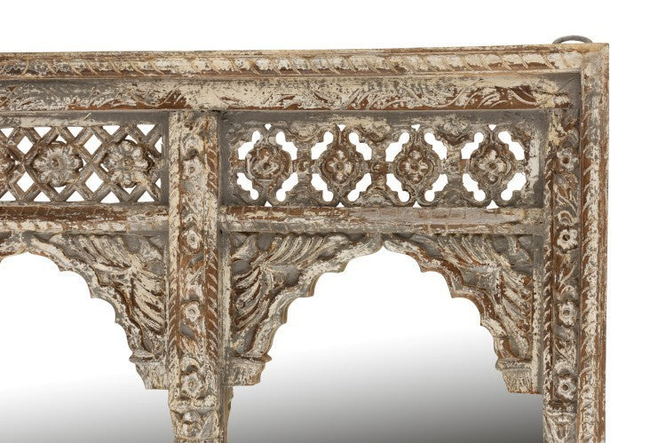 Specchio orientale intarsiato indiano