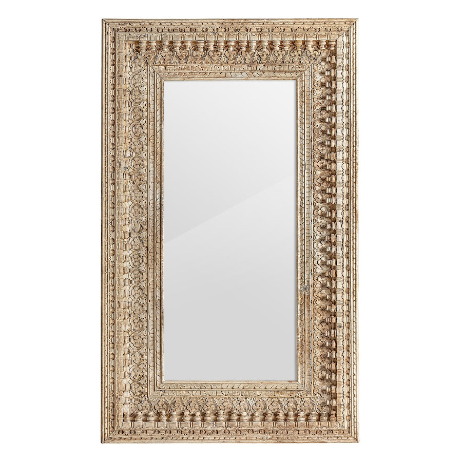 Specchio etnico teak intarsiato