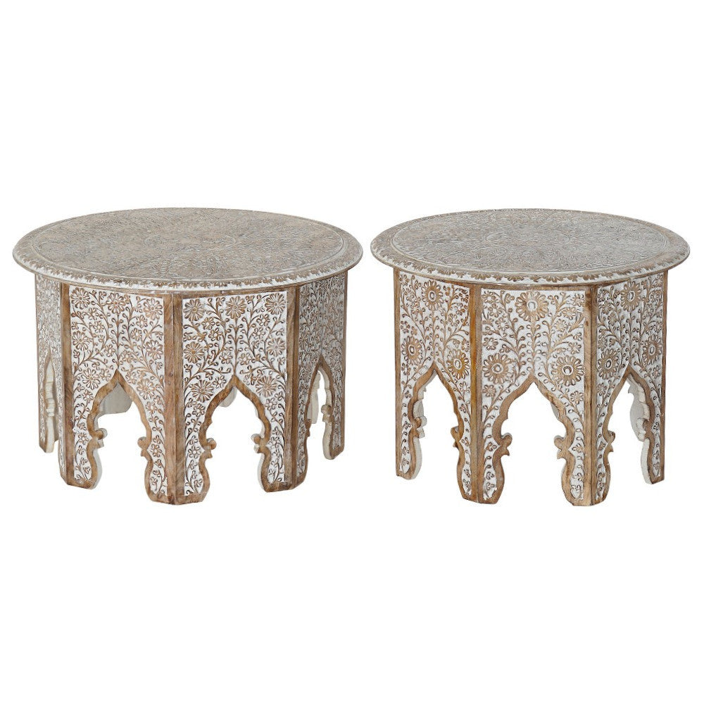 Set 2 tavolini orientali etnici