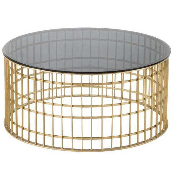 Tavolino deco chic dorato