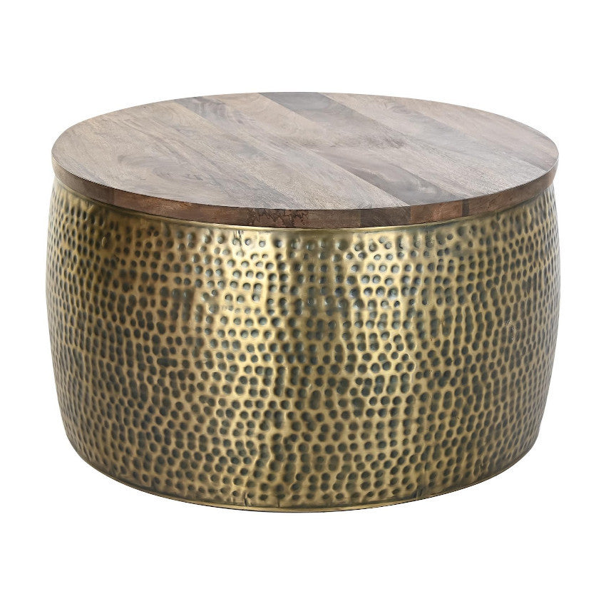 Tavolino etnico metallo anticato