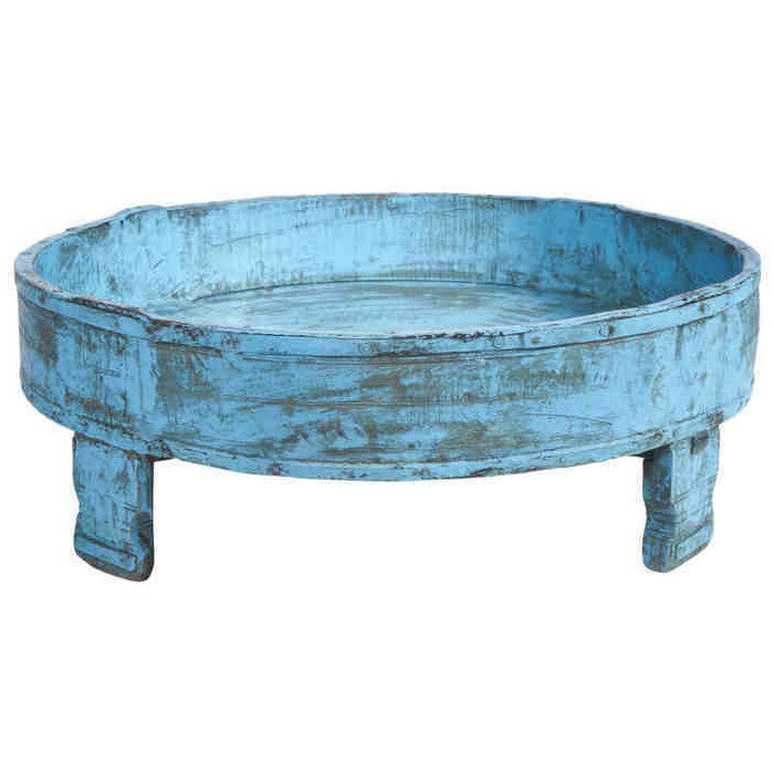 tavolino macina etnico celeste