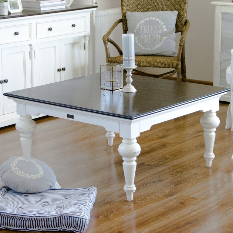 Tavolino shabby bicolore