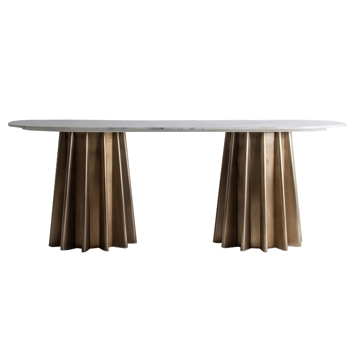 Tavolo da pranzo ovale art decò