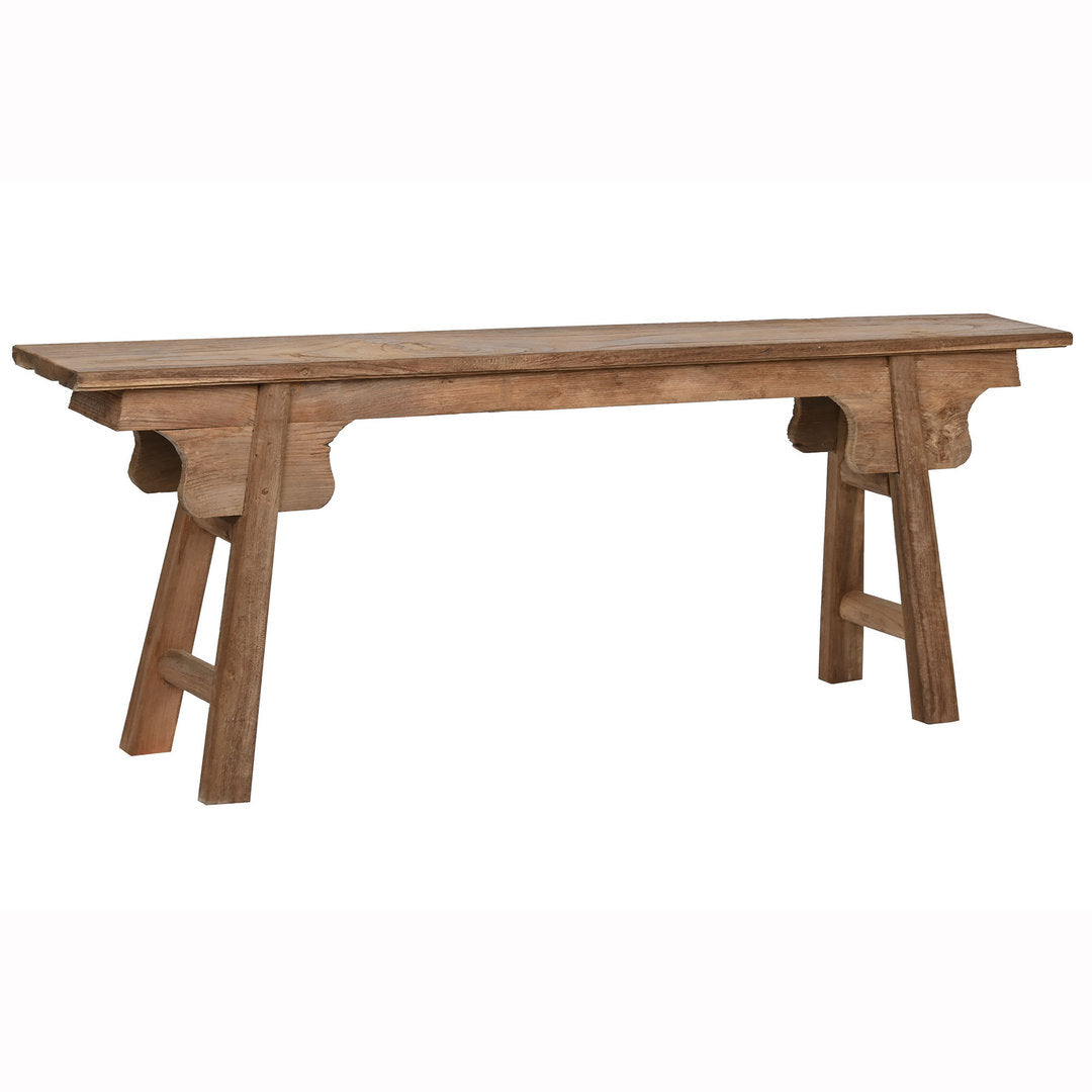 Panca ingresso etnica in teak