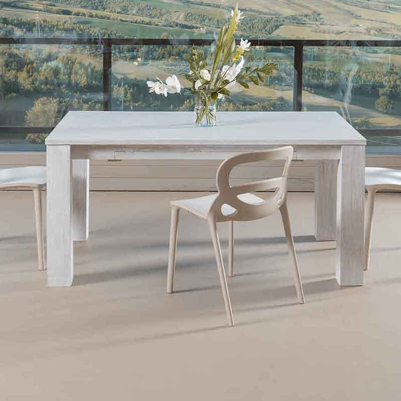 Tavolo teak allungabile sbiancato