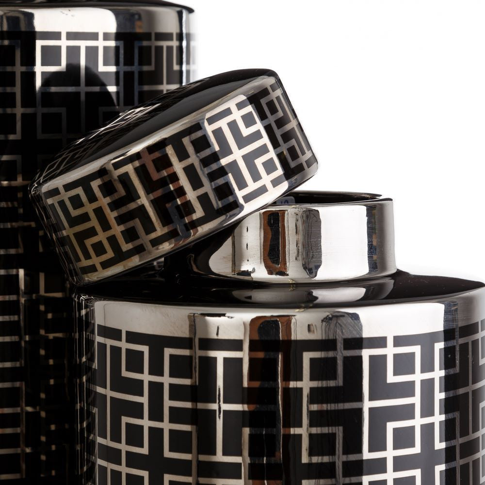 Vaso tibor orientale argentato