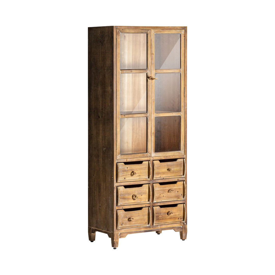 Vetrina colore legno naturale