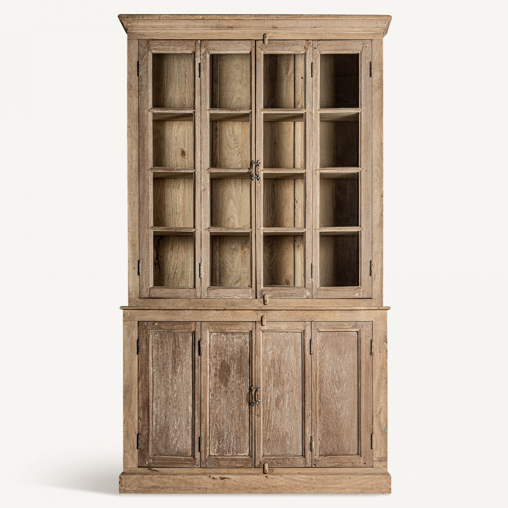 Mobile vetrina rustica in teak